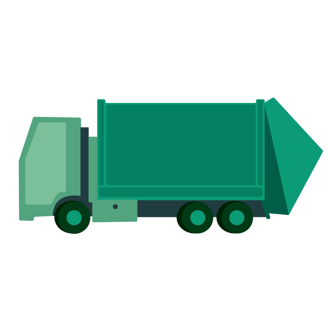 Recycling truck illo
